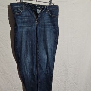 7 For All Mankind Dark Blue Skinny Jeans